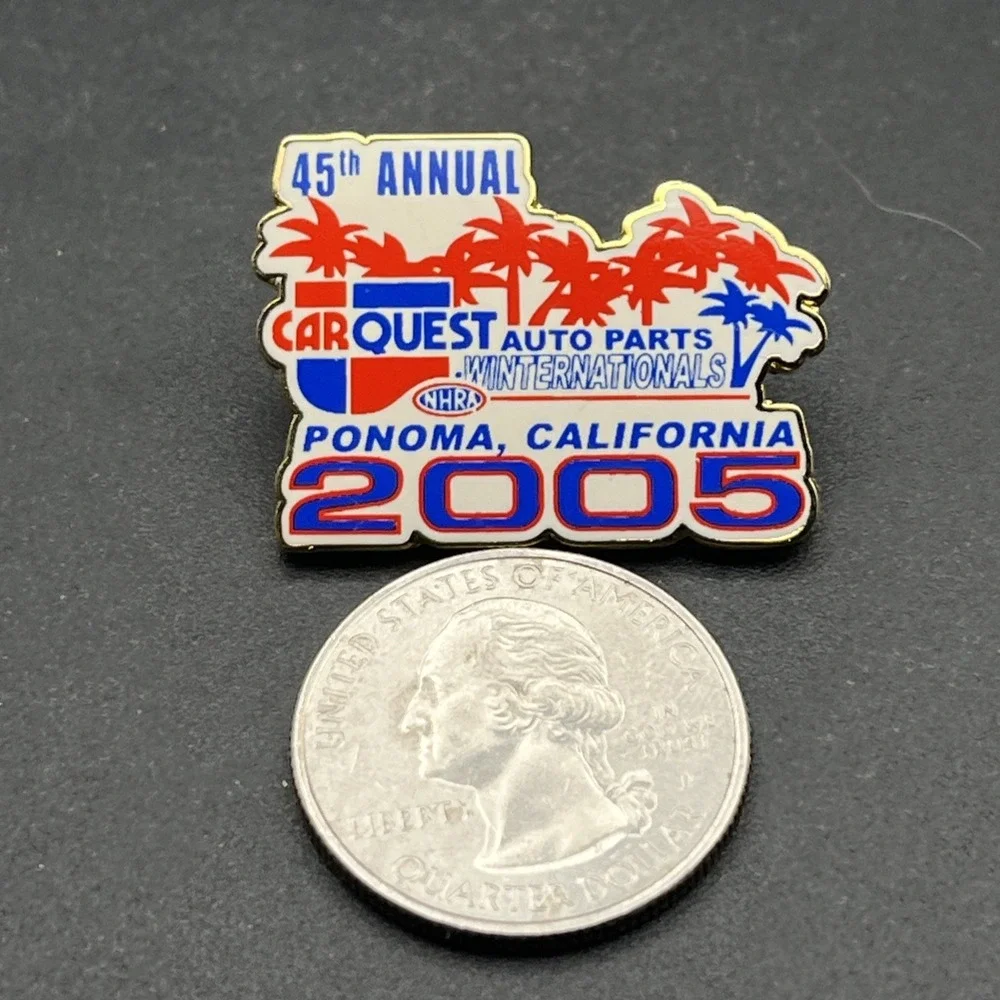NHRA Racing CarQuest Auto Parts 45th‎ Winternationals Pomona Lapel Hat Pin